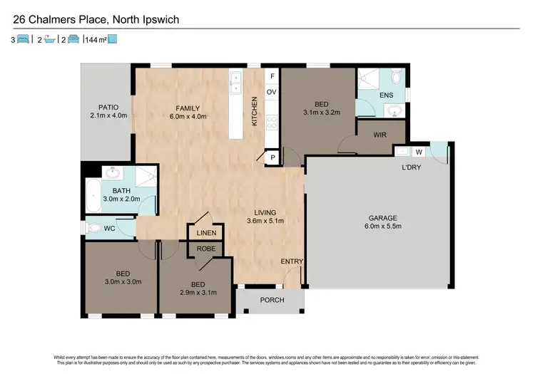 Floorplan of Homely house listing, 26 Chalmers Place, North Ipswich QLD 4305