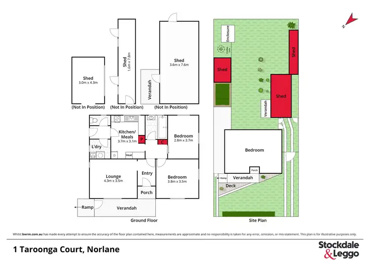 Floorplan of Homely house listing, 1 Taroonga Court, Norlane VIC 3214