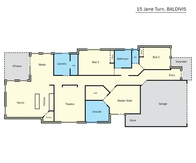 Floorplan of Homely house listing, 15 Jane Turn, Baldivis WA 6171