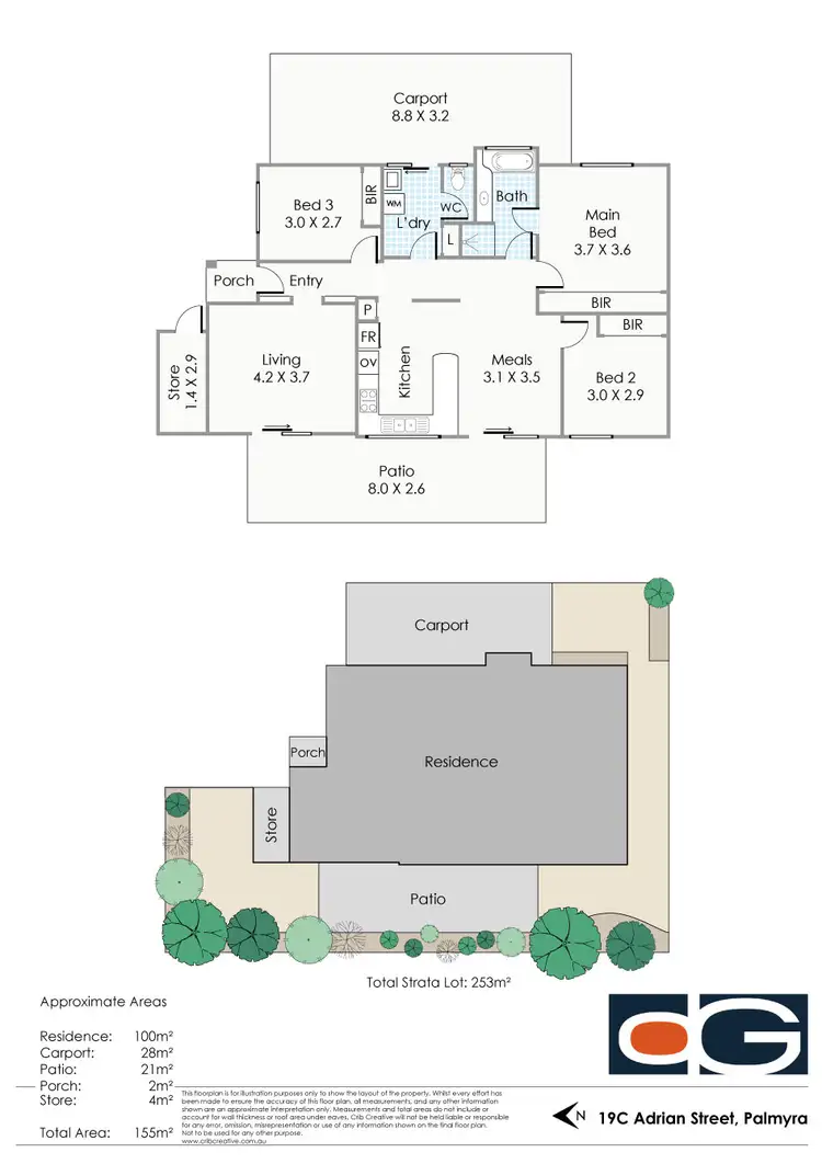 Floorplan of Homely house listing, 19C Adrian Street, Palmyra WA 6157