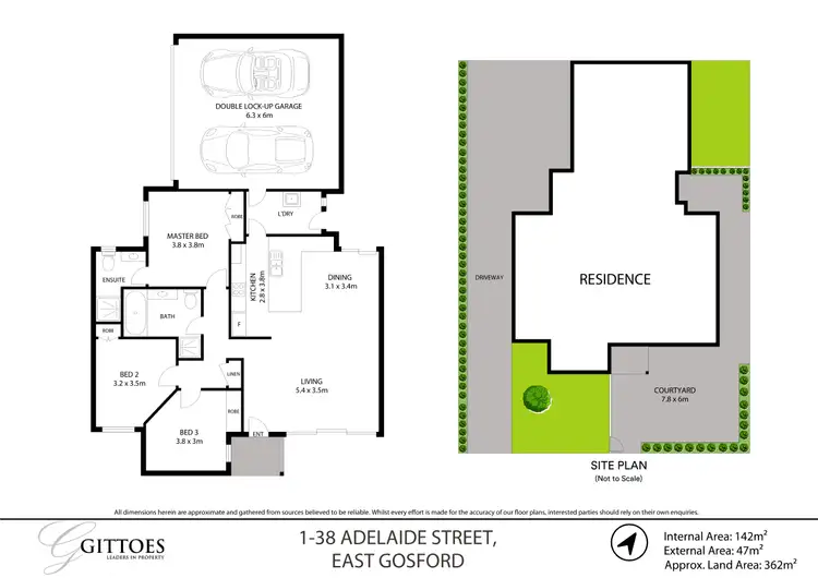 Floorplan of Homely villa listing, 1/38 Adelaide Street, East Gosford NSW 2250