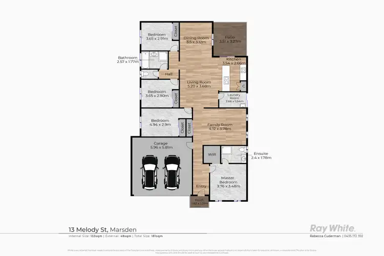 Floorplan of Homely house listing, 13 Melody Street, Marsden QLD 4132
