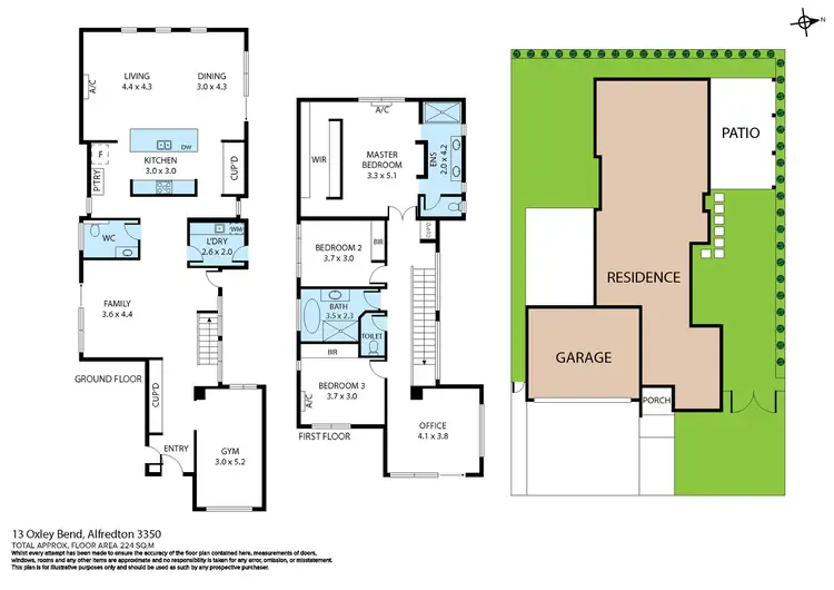 Floorplan of Homely house listing, 13 Oxley Bend, Alfredton VIC 3350