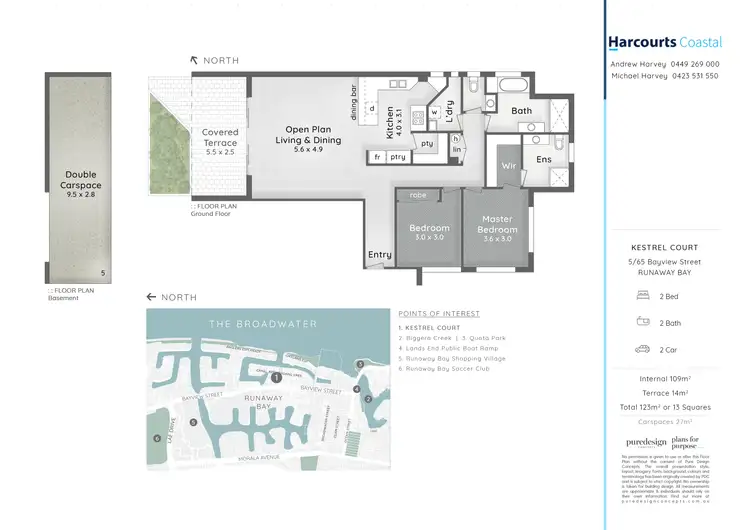 Floorplan of Homely unit listing, 5/65 Bayview Street, Runaway Bay QLD 4216