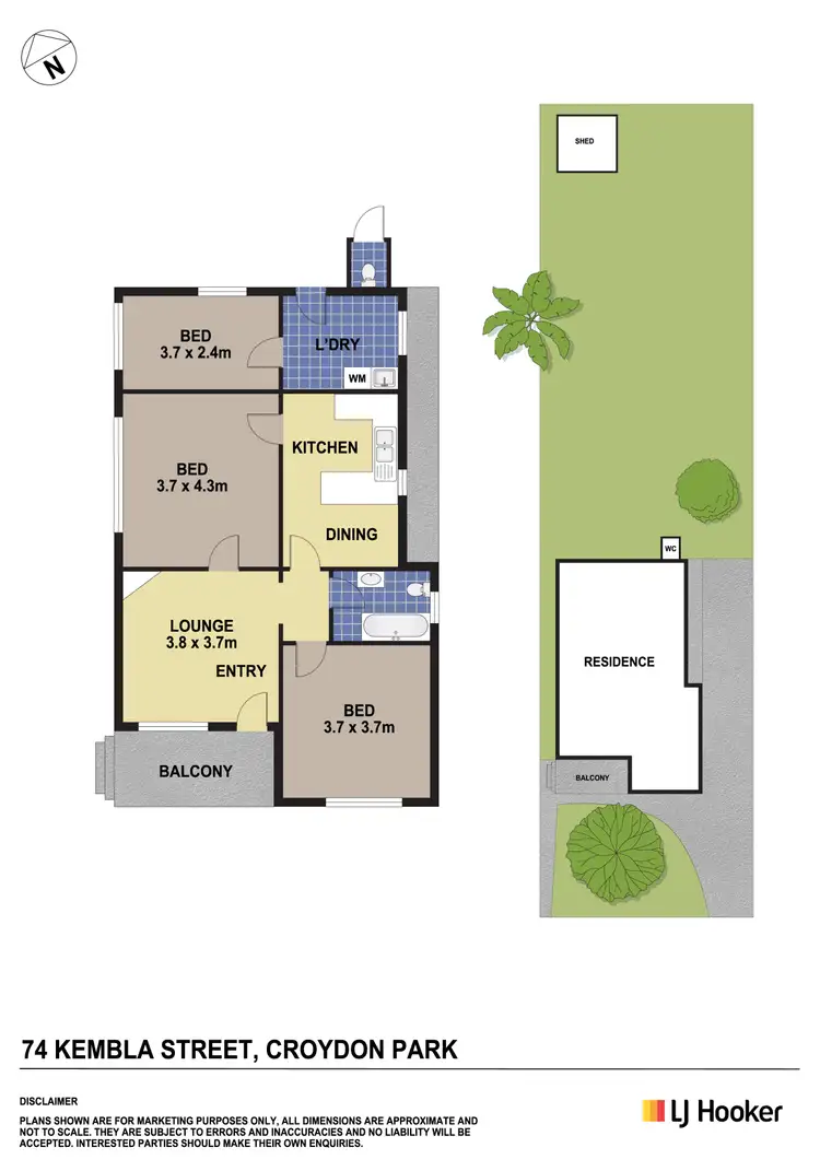 Floorplan of Homely house listing, 74 Kembla Street, Croydon Park NSW 2133