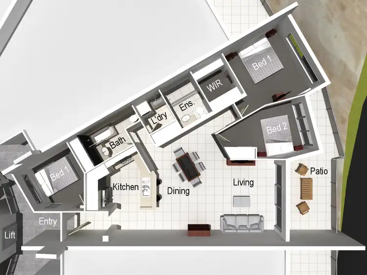 Floorplan of Homely unit listing, 10/1 Little Street, Belgian Gardens QLD 4810