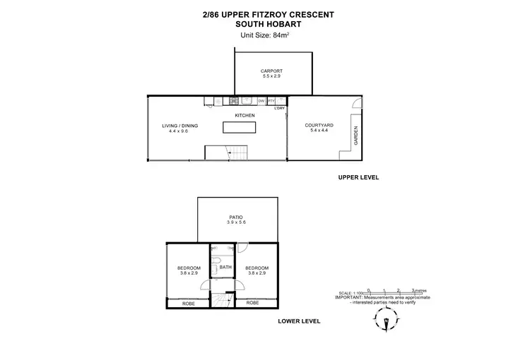 Floorplan of Homely house listing, 2/86 Upper Fitzroy Crescent, South Hobart TAS 7004