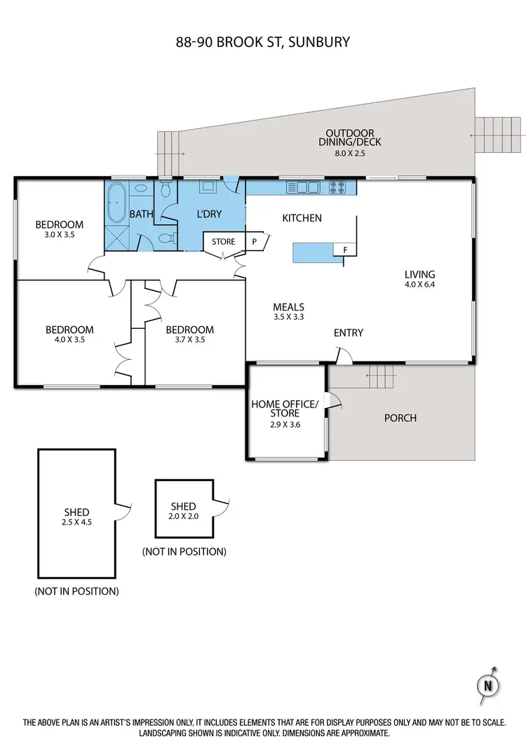 Floorplan of Homely house listing, 88-90 Brook Street, Sunbury VIC 3429