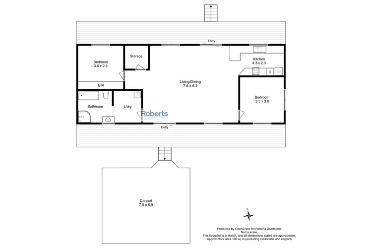 Floorplan of Homely rural property listing, 2434 Castra Road, Upper Castra TAS 7315
