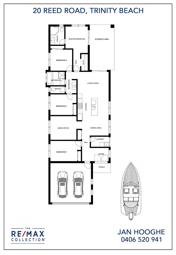 Floorplan of Homely house listing, 20 Reed Road, Trinity Beach QLD 4879