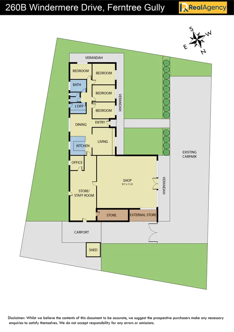 Floorplan of Homely house listing, 260B Windermere Drive, Ferntree Gully VIC 3156
