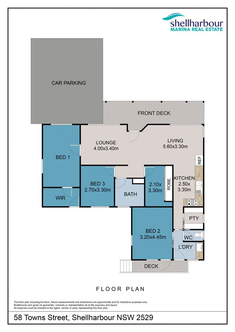Floorplan of Homely house listing, 58 Towns Street, Shellharbour NSW 2529