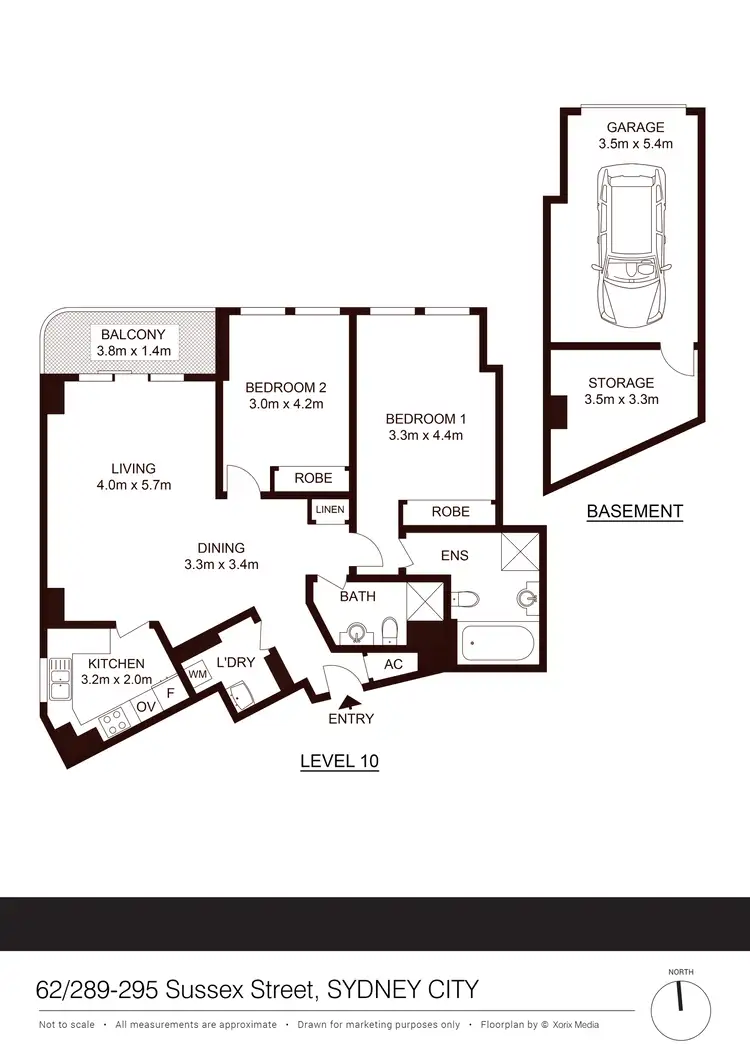 Floorplan of Homely apartment listing, 62/289-295 SUSSEX STREET, Sydney NSW 2000