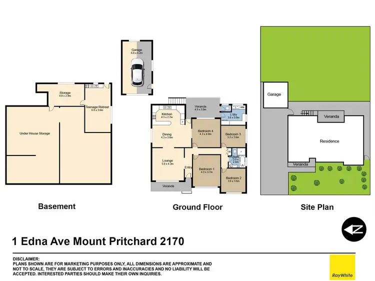 Floorplan of Homely house listing, 1 Edna Avenue, Mount Pritchard NSW 2170