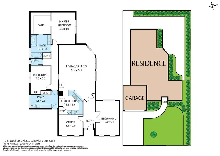 Floorplan of Homely house listing, 10 St Michaels Place, Lake Gardens VIC 3355