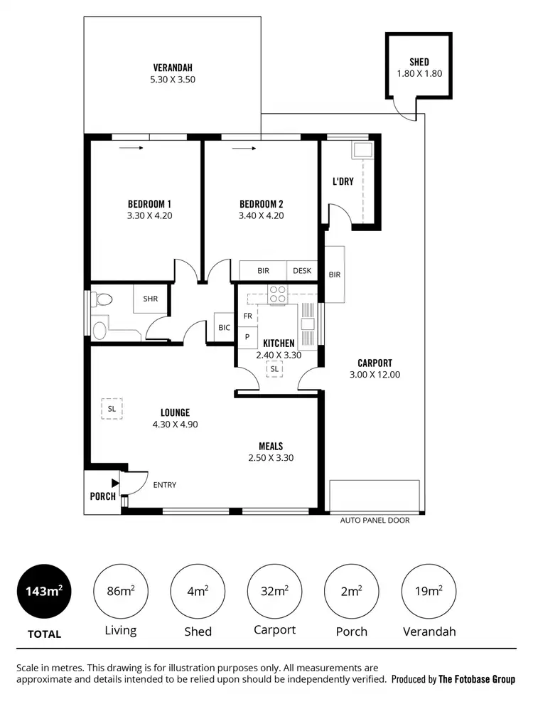 Floorplan of Homely unit listing, 4/18 First Avenue, St Peters SA 5069
