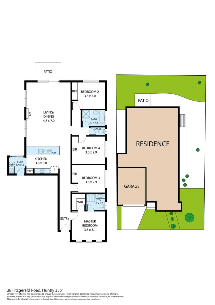 Floorplan of Homely house listing, 28 Fitzgerald Road, Huntly VIC 3551