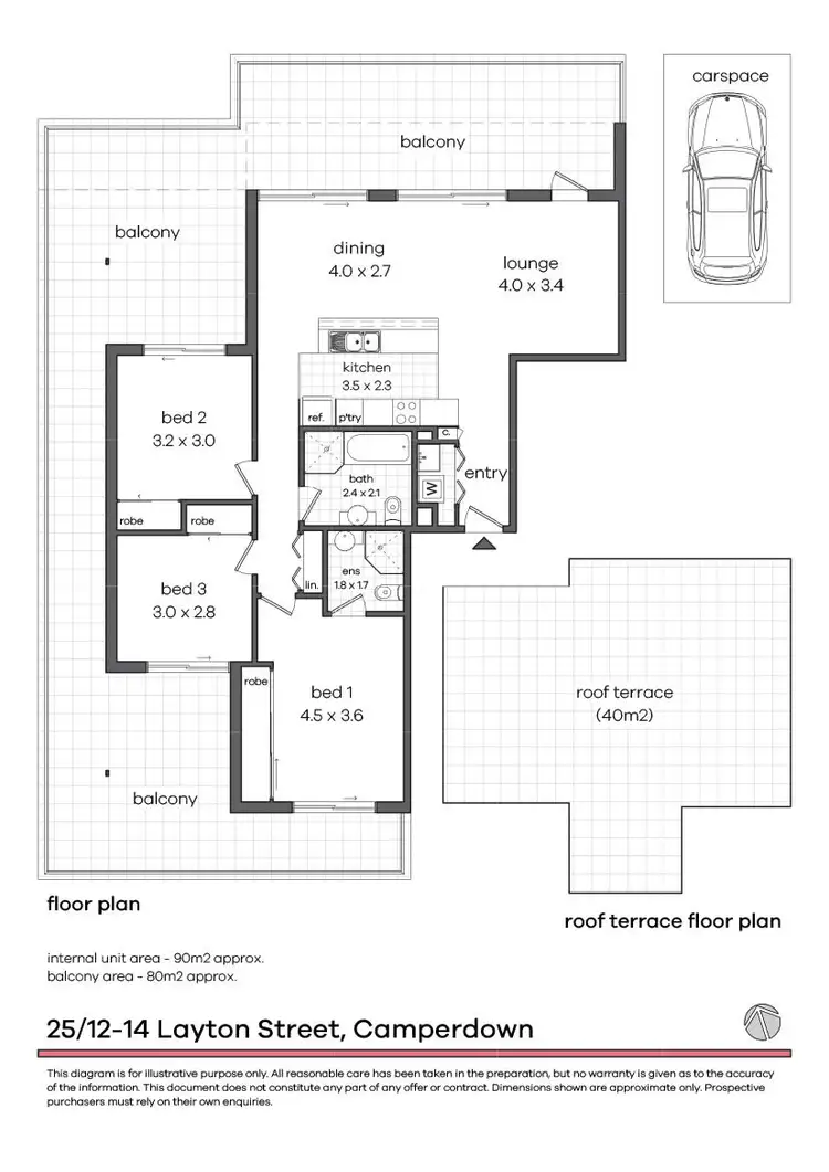 Floorplan of Homely apartment listing, 25/12-14 Layton Street, Camperdown NSW 2050