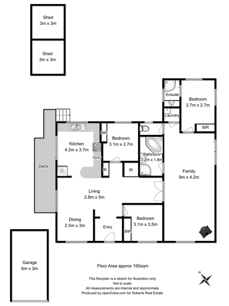 Floorplan of Homely house listing, 6 Junction Street, Dodges Ferry TAS 7173