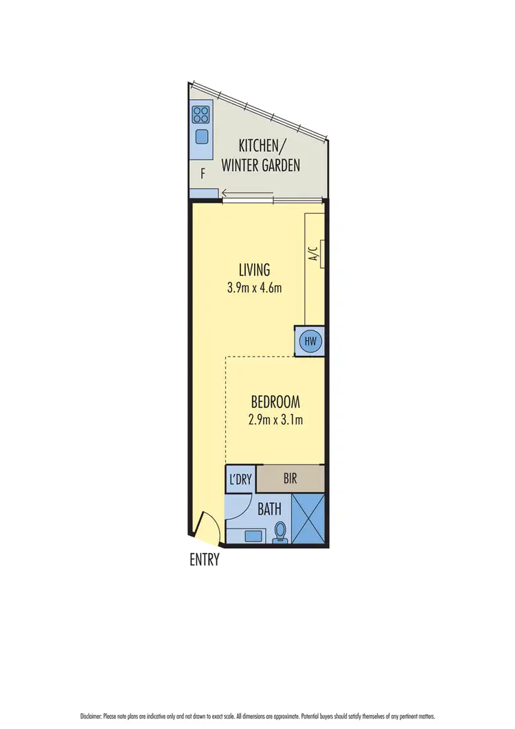 Floorplan of Homely apartment listing, 1306/565 Flinders Street, Melbourne VIC 3000