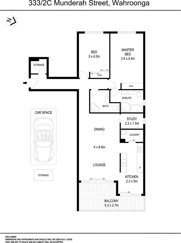 Floorplan of Homely apartment listing, 333/2c Munderah Street, Wahroonga NSW 2076