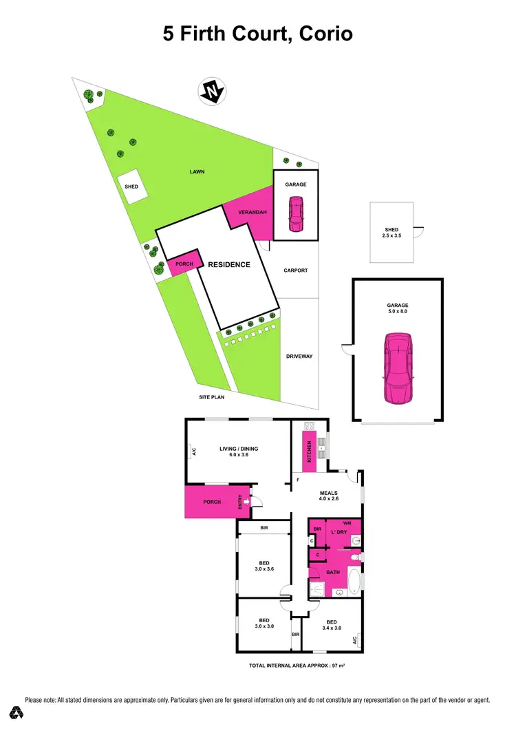 Floorplan of Homely house listing, 5 Firth Court, Corio VIC 3214