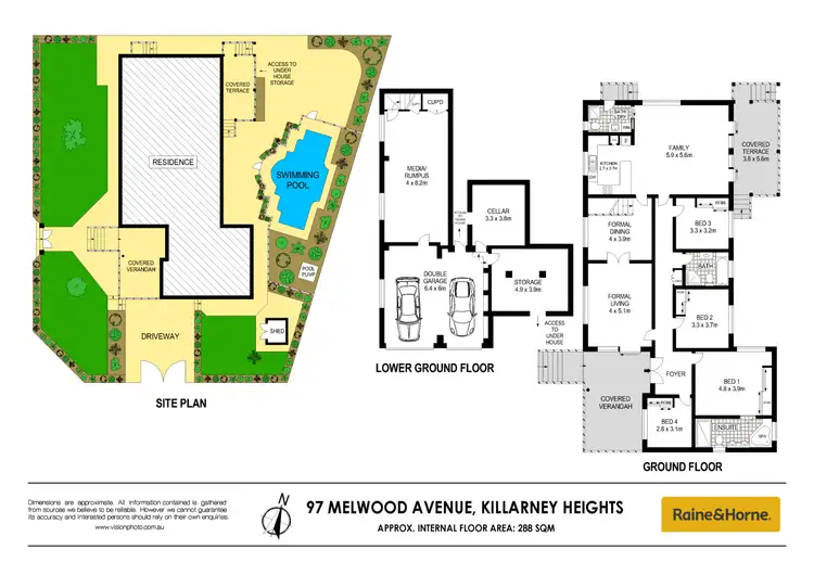 Floorplan of Homely house listing, 97 Melwood Avenue, Killarney Heights NSW 2087