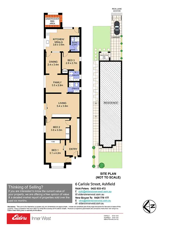 Floorplan of Homely house listing, 6 Carlisle Street, Ashfield NSW 2131