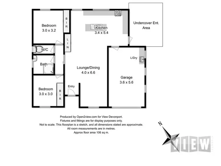 Floorplan of Homely unit listing, 2/49 Stanley Street, Latrobe TAS 7307