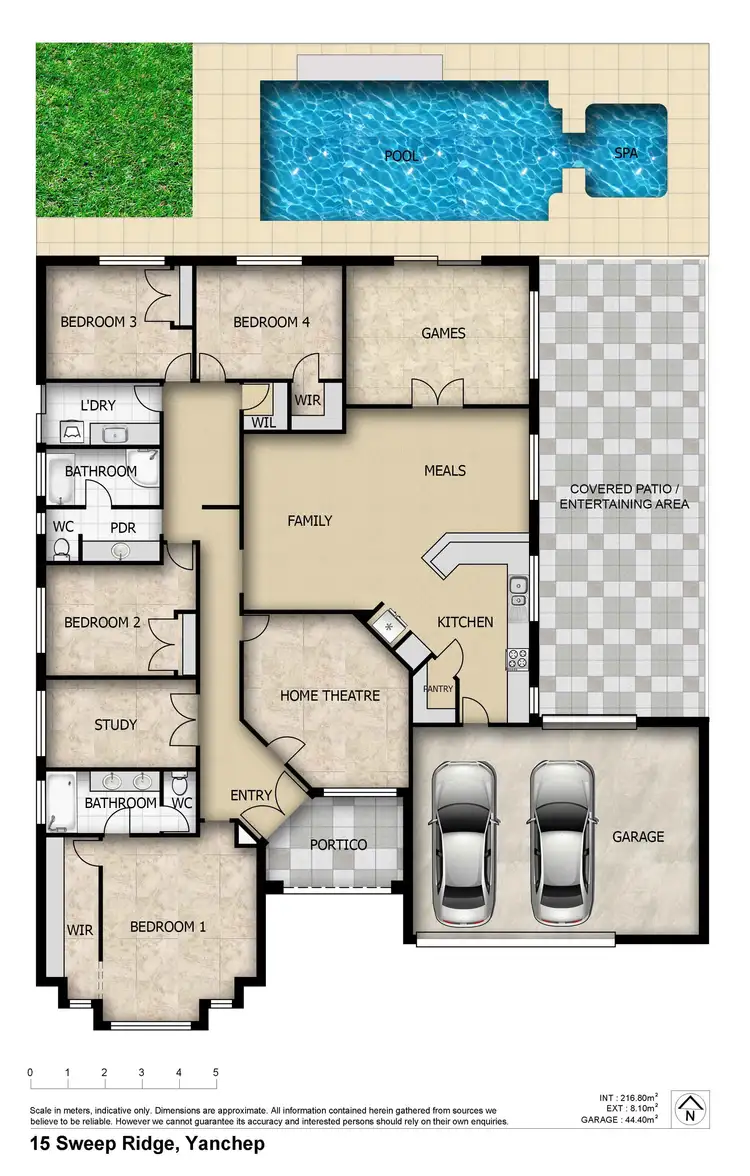 Floorplan of Homely house listing, 15 Sweep Ridge, Yanchep WA 6035