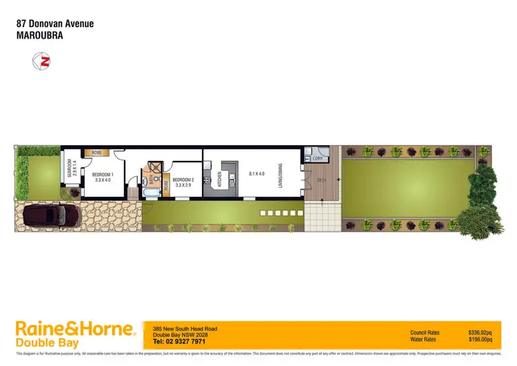 Floorplan of Homely semi-detached listing, 87 Donovan Avenue, Maroubra NSW 2035