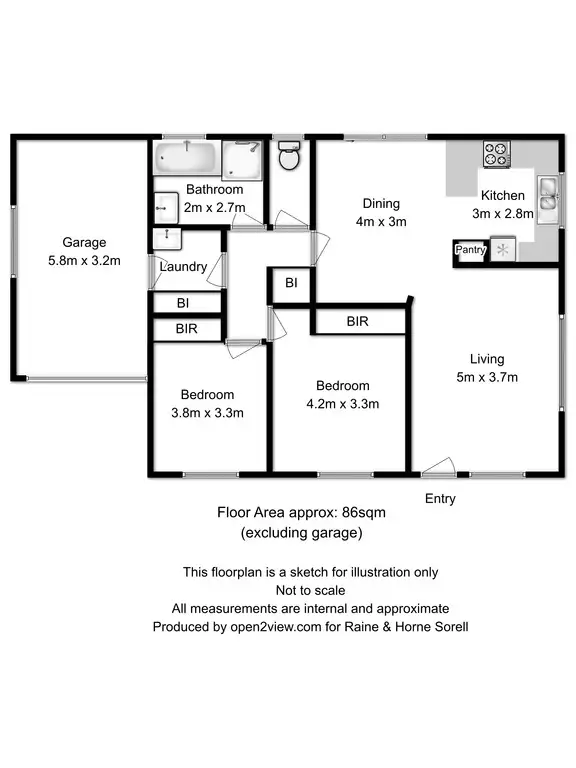Floorplan of Homely unit listing, 3/13 Cole Street, Sorell TAS 7172