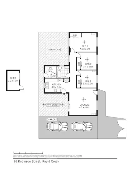 Floorplan of Homely house listing, 26 Robinson Road, Millner NT 810