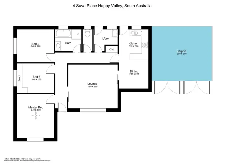Floorplan of Homely house listing, 4 Suva Place, Happy Valley SA 5159