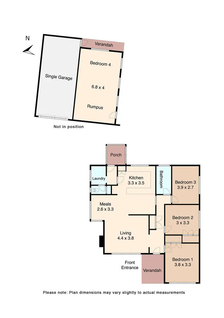 Floorplan of Homely house listing, 2 Oxford Street, Wendouree VIC 3355