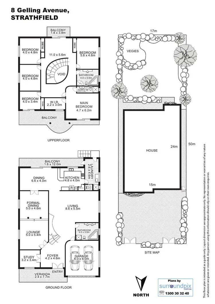 Floorplan of Homely house listing, 8 GELLING AVENUE, Strathfield NSW 2135