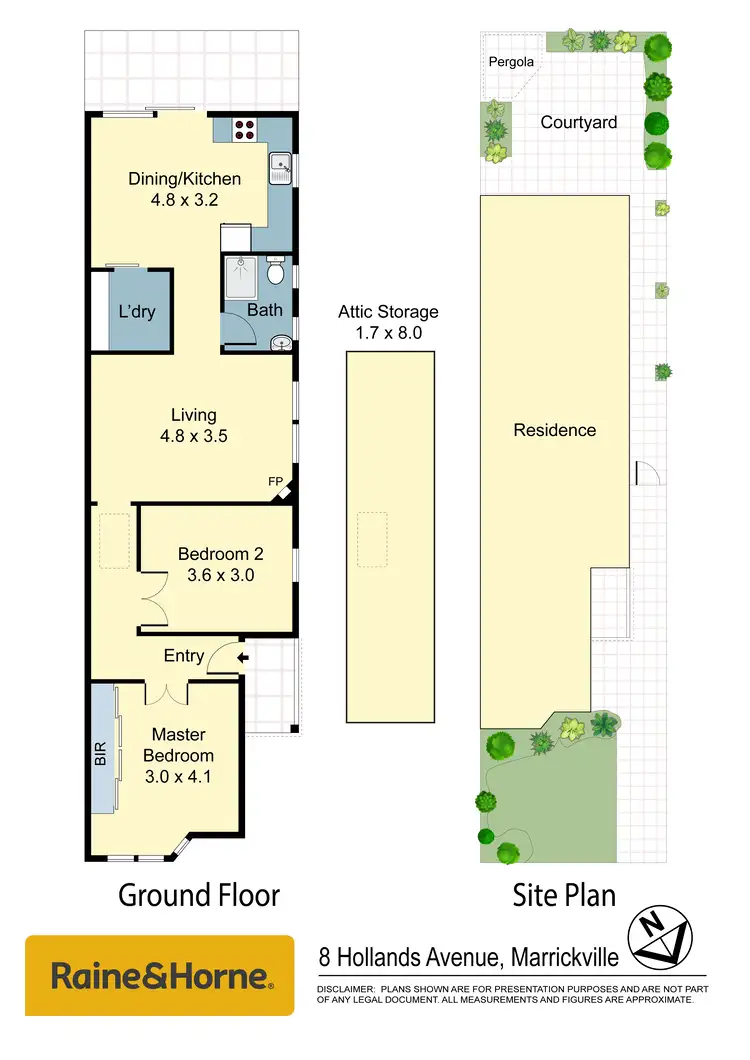 Floorplan of Homely house listing, 8 Hollands Avenue, Marrickville NSW 2204