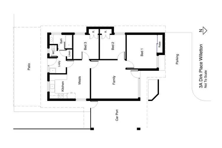 Floorplan of Homely house listing, 3A Dirk Place, Willetton WA 6155