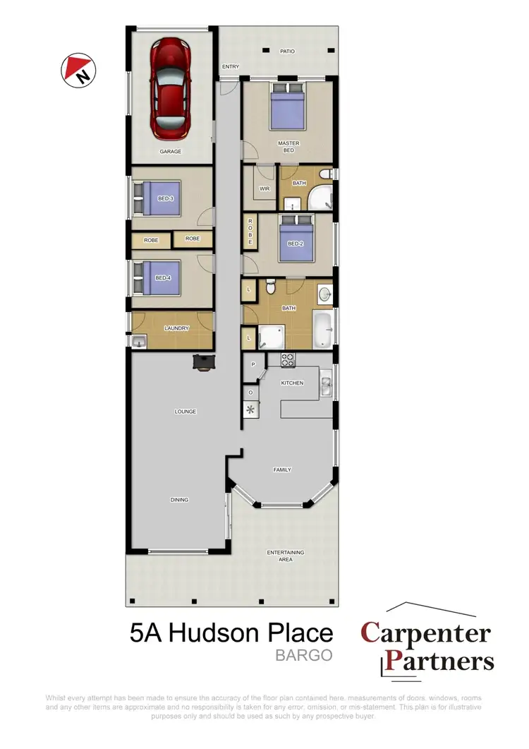 Floorplan of Homely house listing, 5A Hudson Place, Bargo NSW 2574