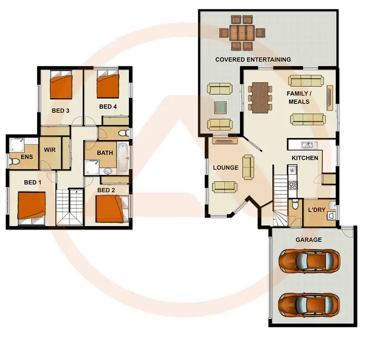 Floorplan of Homely house listing, 18 Piccadilly Place, Forest Lake QLD 4078