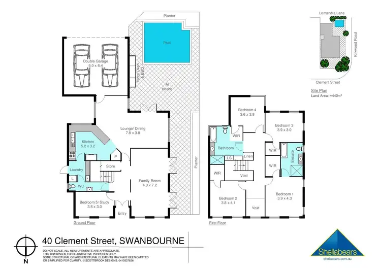 Floorplan of Homely house listing, 40 Clement Street, Swanbourne WA 6010