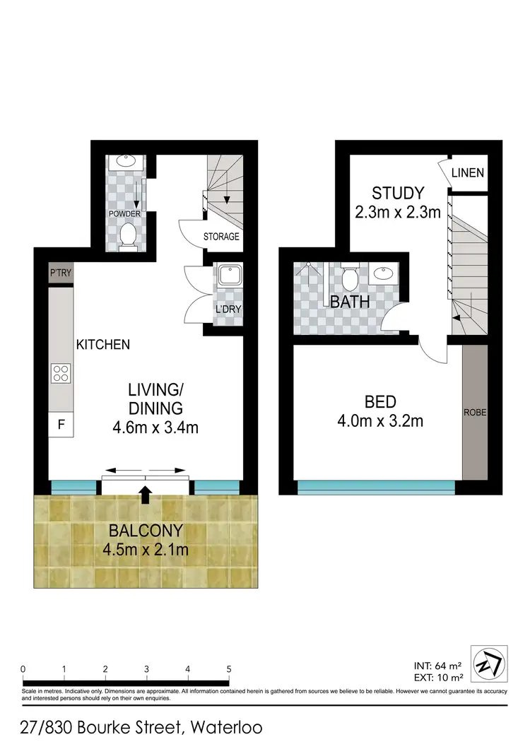 Floorplan of Homely apartment listing, 27/830 Bourke Street, Waterloo NSW 2017