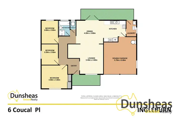 Floorplan of Homely house listing, 6 Coucal Place, Ingleburn NSW 2565