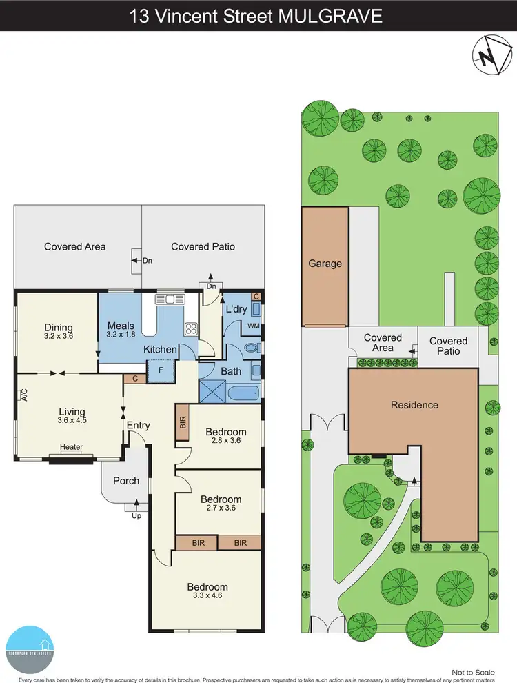 Floorplan of Homely house listing, 13 Vincent Street, Mulgrave VIC 3170