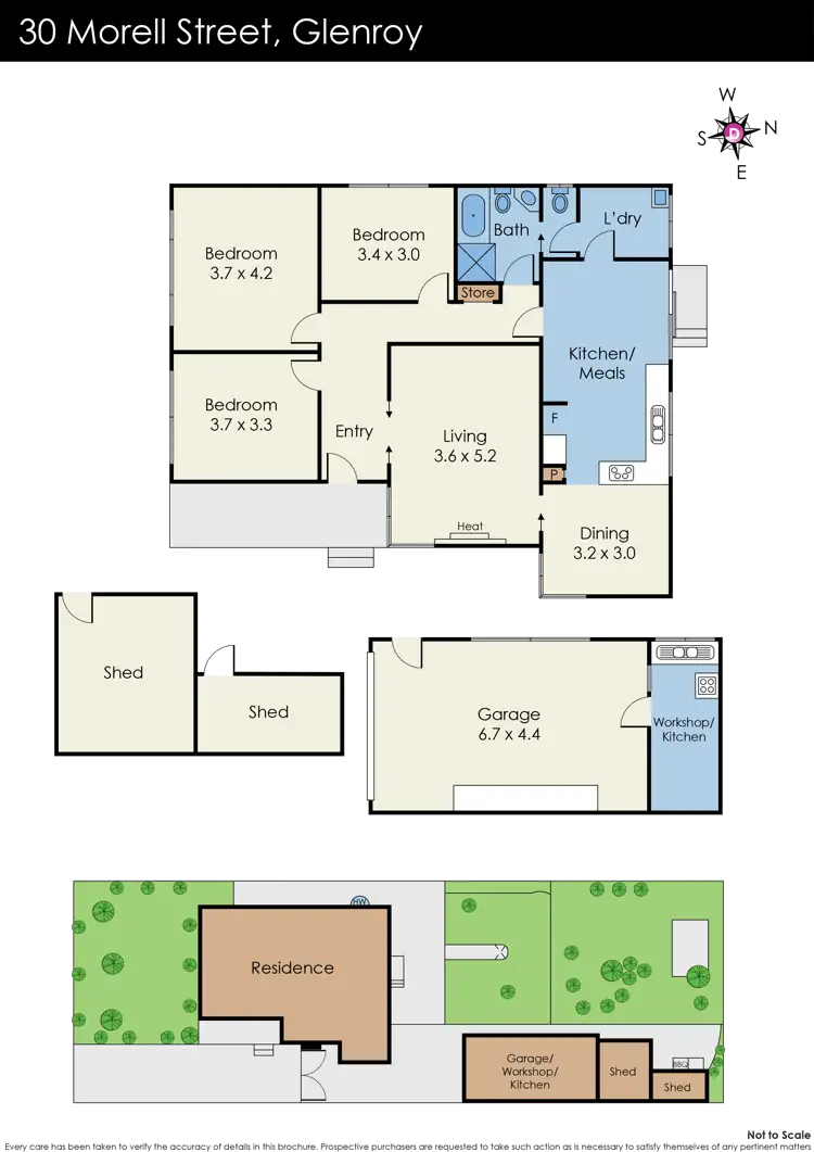 Floorplan of Homely house listing, 30 Morell Street, Glenroy VIC 3046