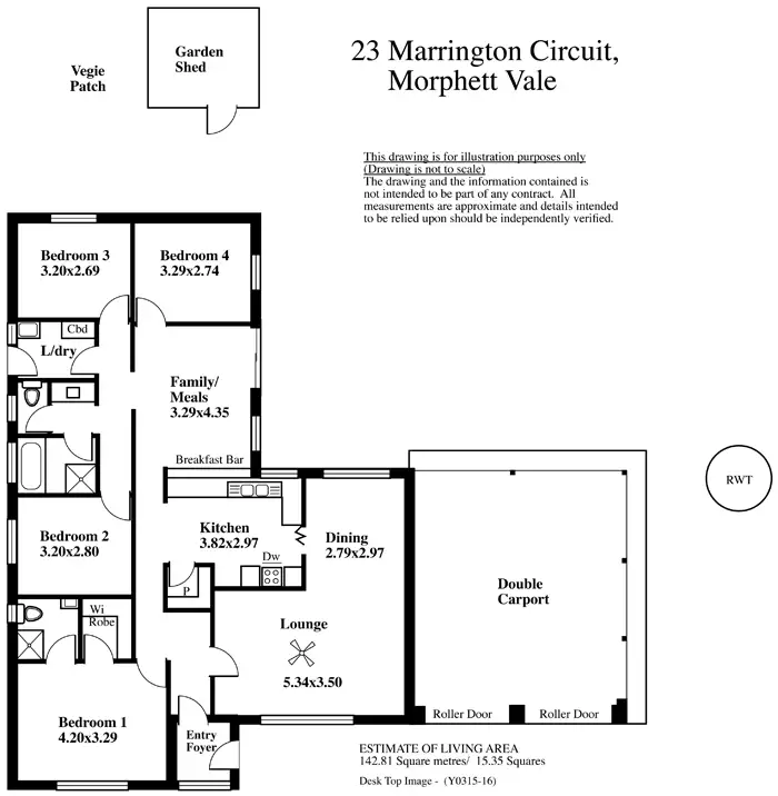 Floorplan of Homely house listing, 23 Marrington Circuit, Morphett Vale SA 5162