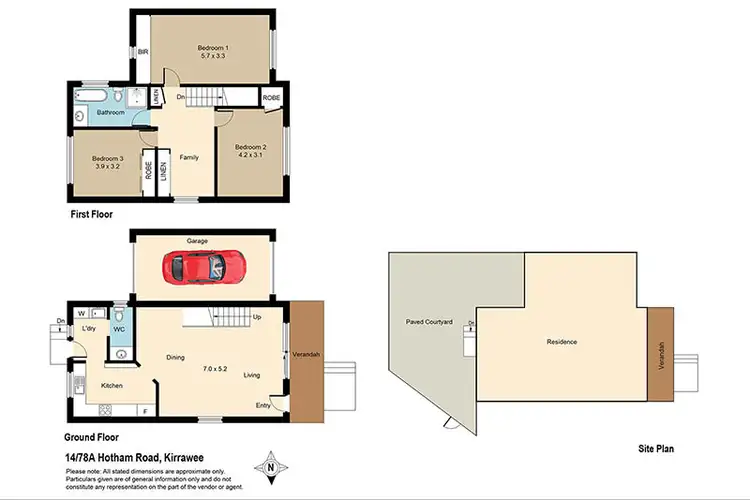 Floorplan of Homely townhouse listing, 14/78A Hotham Road, Gymea NSW 2227