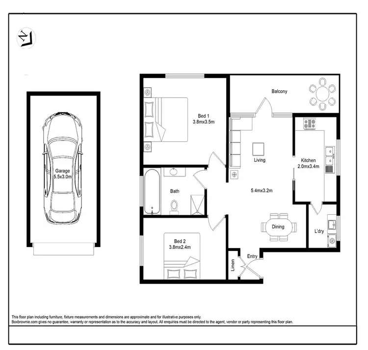 Floorplan of Homely unit listing, 1/90 Charlotte Street, Ashfield NSW 2131