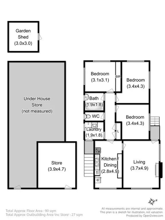 Floorplan of Homely house listing, 43 Chippendale Street, Claremont TAS 7011