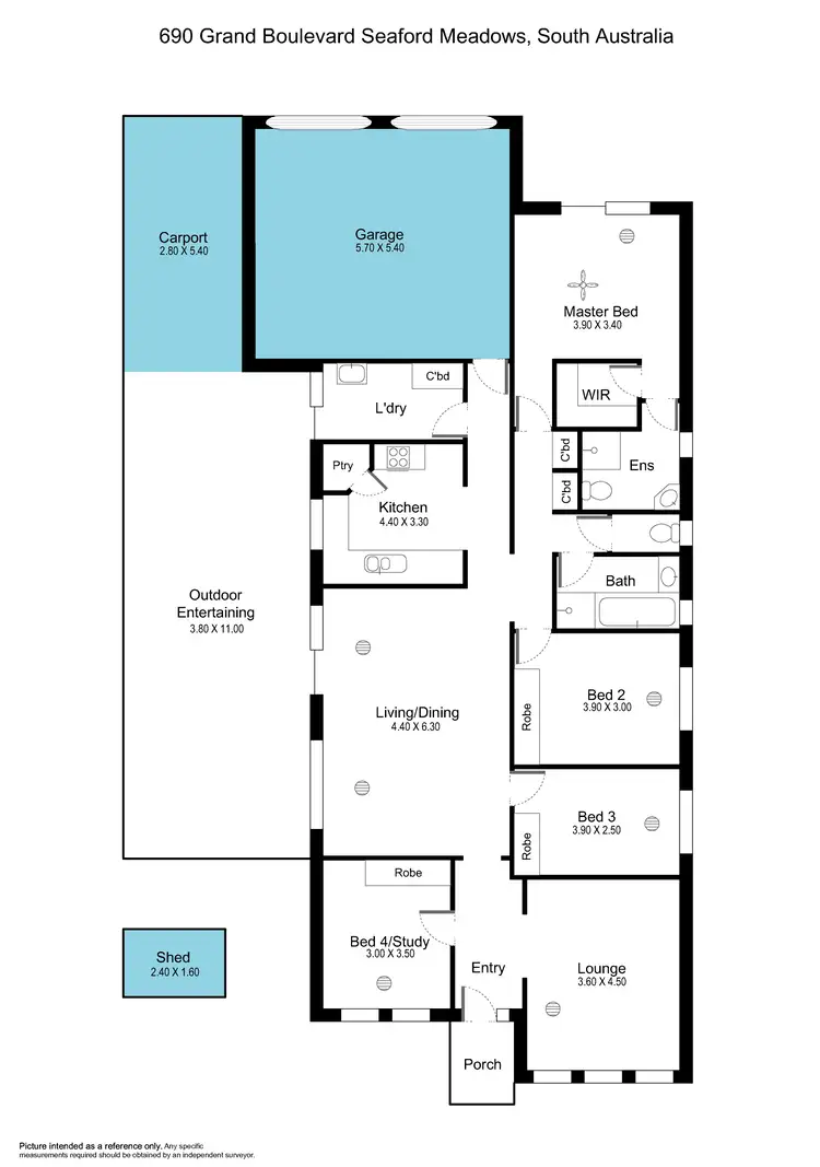 Floorplan of Homely house listing, 690 Grand Boulevard, Seaford Meadows SA 5169
